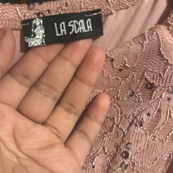 Lascala women pink dress - Picture 4 of 5